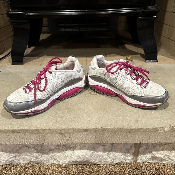 Skechers shape ups walking shoes size 7 white pink gray - Picture 8 of 14